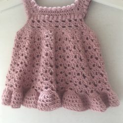 Crocheted,Baby Dress,Handmade
